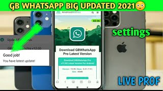Gb Whatsapp Big updated 2021| how to update gb whatsapp linke hear👇