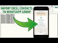 How to Bulk Import Contacts to a WhatsApp Group from a File (Excel, CSV, VCF)