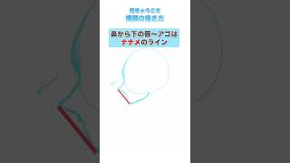 【簡単★今どき！】横顔を上手く描くコツ・テクニック講座 #shorts