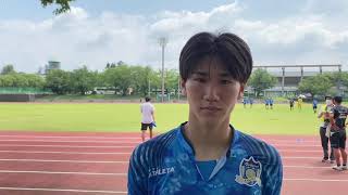 2021JCYU-18 カマタマーレ讃岐　9番 岩佐麟太郎試合後インタビュー7/26