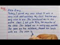 diary entry writing diary entry of first day at school diary entry handwriting eng teach