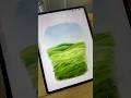 Procreate Watercolor Grass Tutorial #procreatetutorials
