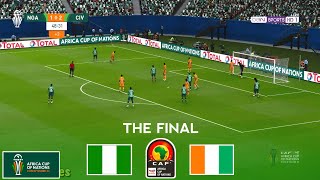 Nigeria vs Ivory Coast (1-2) | THE FINAL | Africa Cup Of Nations 2024 | Afcon Live | Pes 21 Gameplay