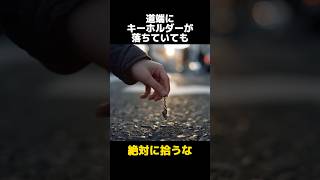 道端に落ちているキーホルダーを拾ってはいけない理由