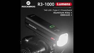 Rockbros R3 1000 POTENTE LUZ DELANTERA