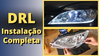 Fita Led DRL Instalação dentro do FAROL Tarponn TP4032 ; UPMOTORS