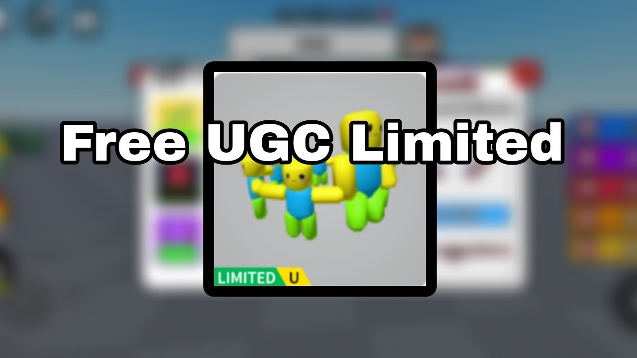 Roblox วิธีรับugcง่ายๆ(มั้ง) - YouTube