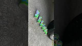 Experiment Car vs 32 Rainbow Water Balloons #Shortw32