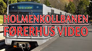 Jernbane i Norge - Holmenkollbanen i Oslo - Førerhus Tunnelbane T-bane Metro