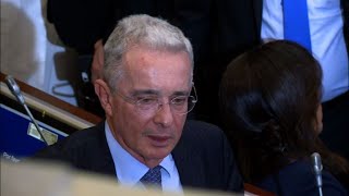 Colombia's Ex-President Uribe resigns from senate to defend name