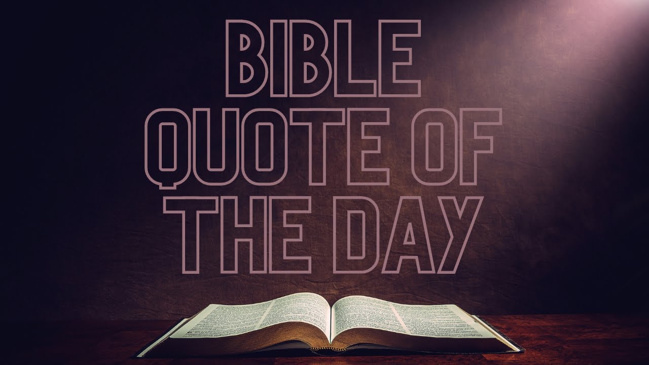 Bible Verse Of The Day 1 - YouTube