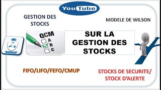 QCM GESTION DES STOCKS