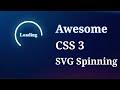 SVG Loader Animation In CSS 3 and HTML 5 || svg spinning circle || #coding #asmr #programming
