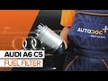 How to change fuel filter on AUDI A6 C5 TUTORIAL | AUTODOC