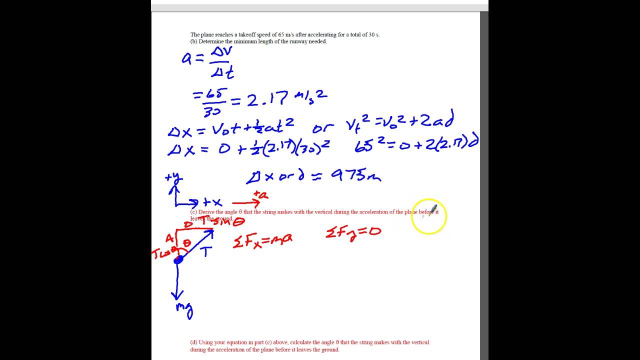 2003 Form B AP Physics 1 #1 Solution - YouTube