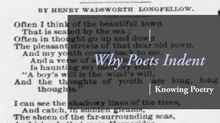 Why Poets Indent