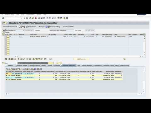 Display Purchase Order History Display Purchase Order History