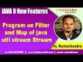 Program on Filter and Map of java util stream Stream  | Java 8 New Features | by Mr.Rama Chandra
