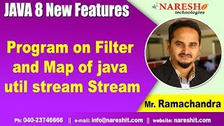 Program on Filter and Map of java util stream Stream | Java 8 New Features | by Mr.Rama Chandra