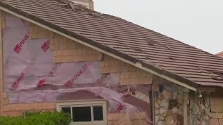 Possible tornado damages homes in Cocoa Beach