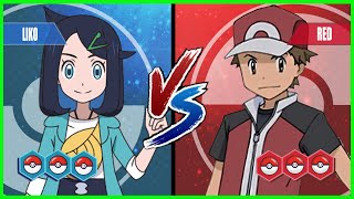 Pokémon Battle Pedia: Liko Vs Red (Red Origins)