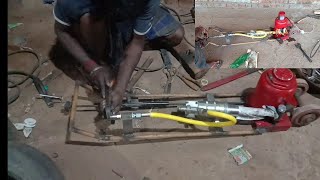 70 Tan load air hydraulic Jack alteration work || part 2