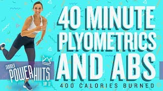 40 Minute Plyometric and Abs Workout 🔥Burn 400 Calories!* 🔥Sydney Cummings