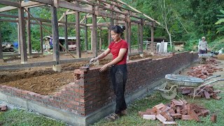 Building house for parents - the journey of building the first bricks for solid wall of 120m2 house