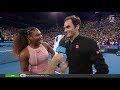 Tennis Channel Live Roger Federer Amp Serena Williams Thrill Crowd At Hopman Cup