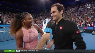 Tennis Channel Live: Roger Federer & Serena Williams Thrill Crowd At Hopman Cup