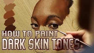 COLOR THEORY - How to Paint Dark Skin Tones - Oil Painting Tutorial with Demonstration