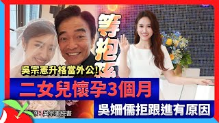 吳宗憲升格當外公！二女兒懷孕3個月　吳姍儒拒跟進有原因 | 台灣新聞 Taiwan 蘋果新聞網