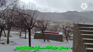 بارش ژاله درسرلومان جاغوری