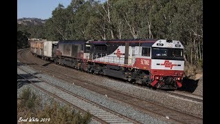 Trackside: Freight and Pass at Wandong \u0026 Broadford- 1/4/19