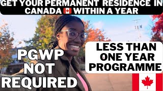 Get PR in Canada 🇨🇦 after studying a course that is less than 1 year | This is Goodnews!