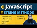 JavaScript string methods | Built in JavaScript string methods | Class 22.
