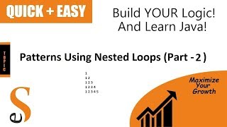 Java | Patterns | Nested For Loop | Part -2 | BlueJ