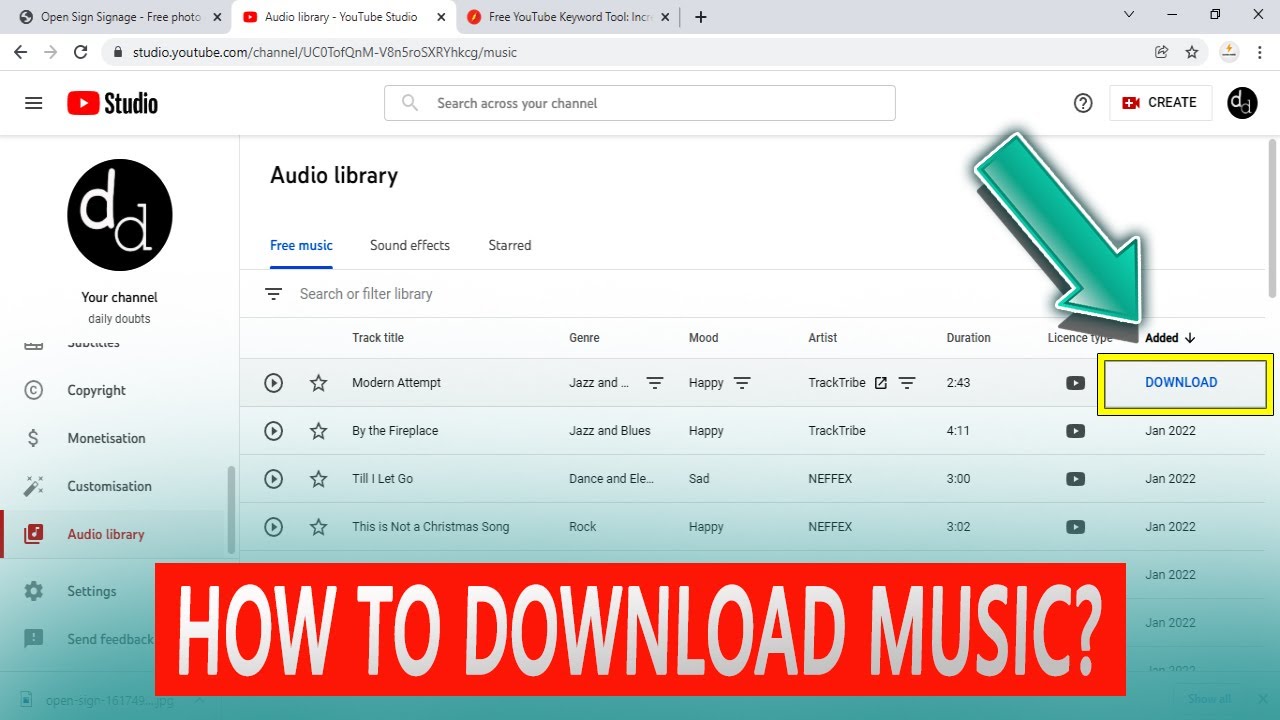 How To Download Music From YouTube?|Audio Library - YouTube