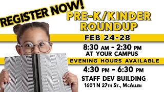 Pre K/ Kinder Round Up 2020 | McAllen ISD