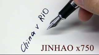 Посылки из Китая! Перьевая ручка JINHAO x750. С Алиэкспресс!