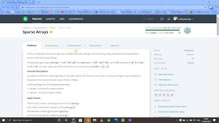 SPARSE ARRAYS | HACKERRANK | PYTHON SOLUTION