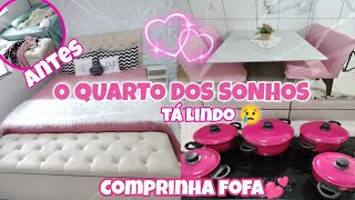 O QUARTO QUE SEMPRE SONHEI😢🙌||TA FICANDO PERFEITO||COMPRINHAS FOFA 💕||Fran Oliveira