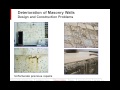 Materials Conservation: Masonry