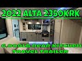 New Look 2022 Alta 2350KRK Rear Kitchen 6,000LB Travel Trailer by East To West RV- @Couchs RV Nation