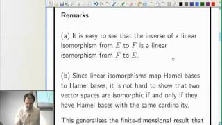 Lecture 18b: Functional Analysis - Isomorphisms