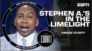 🚨 HIT THE MUSIC! 🚨 Stephen A. Smith expects an EPIC SERIES with Knicks in 7!  | NBA Countdown