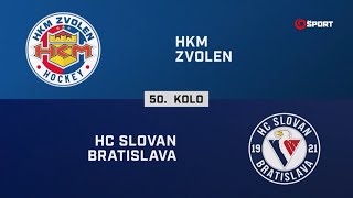 50. kolo: HKM Zvolen - HC Slovan Bratislava 4:5 pp (HIGHLIGHTY)