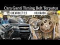 Cara ganti timing belt putus || letak posisi tanda top timing || #chevrolet 2,5 colorado