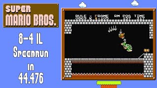 [FWR] Super Mario Bros. 8-4 IL Speedrun in 44.476 (8-K)