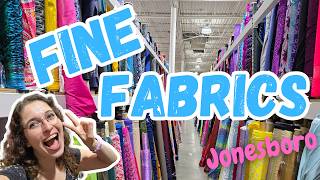 I visit FINE FABRICS in Jonesboro -- this store is MASSIVE -- apparel fabric heaven!